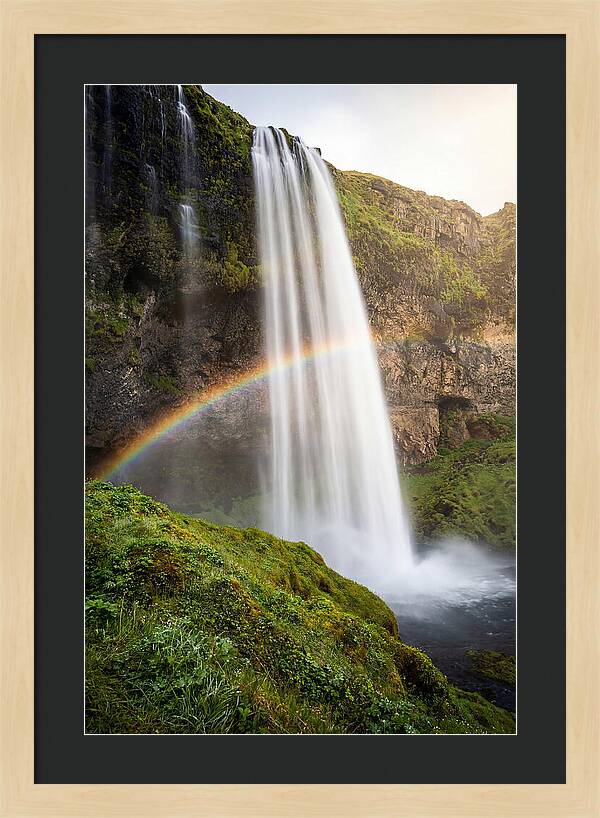 Skogafoss Waterfall At Golden Hour