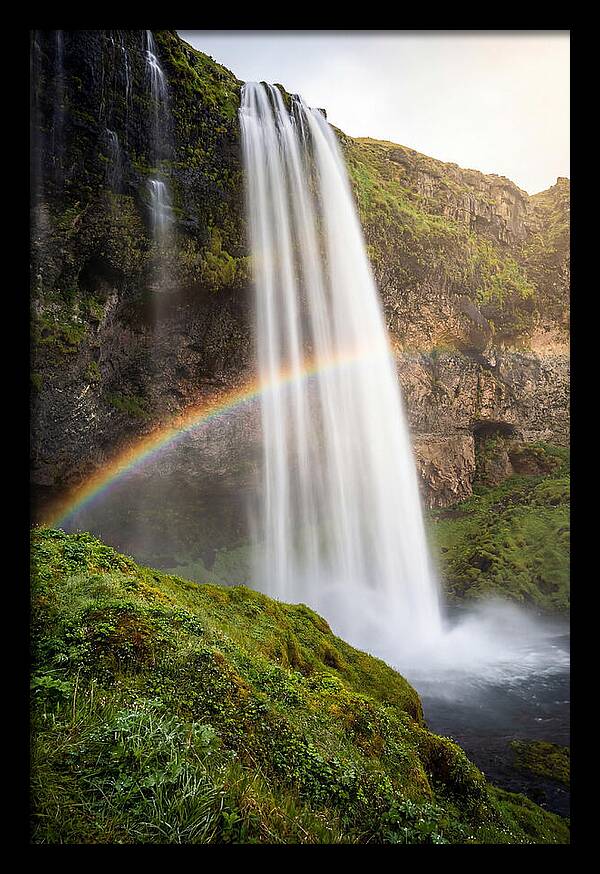Skogafoss Waterfall At Golden Hour