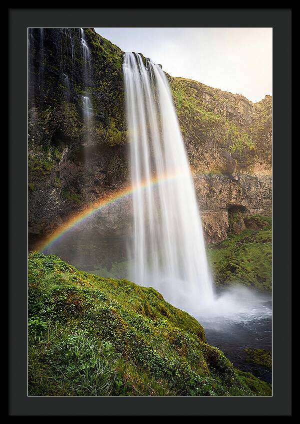 Skogafoss Waterfall At Golden Hour