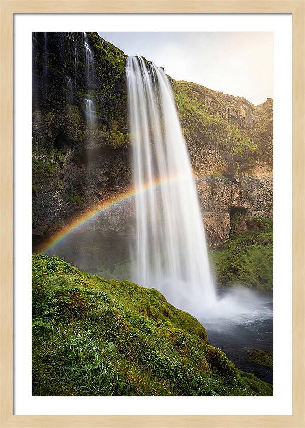 Skogafoss Waterfall At Golden Hour