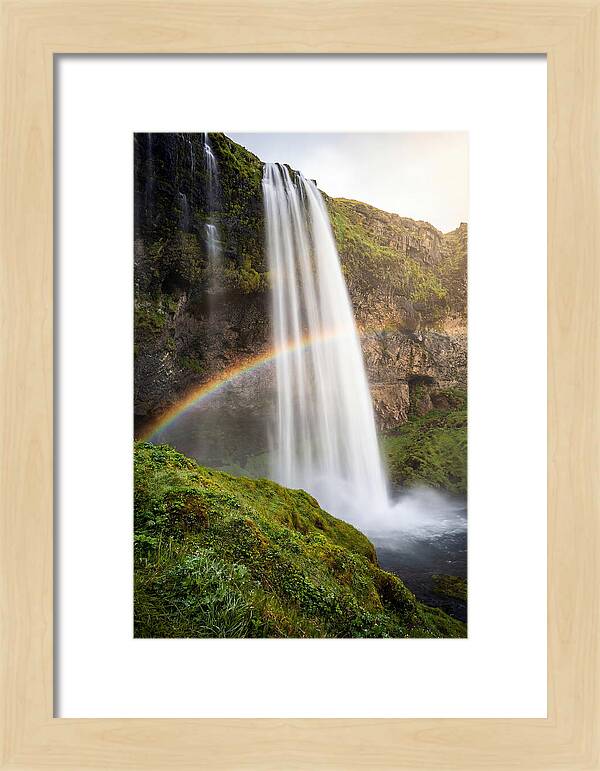Skogafoss Waterfall At Golden Hour