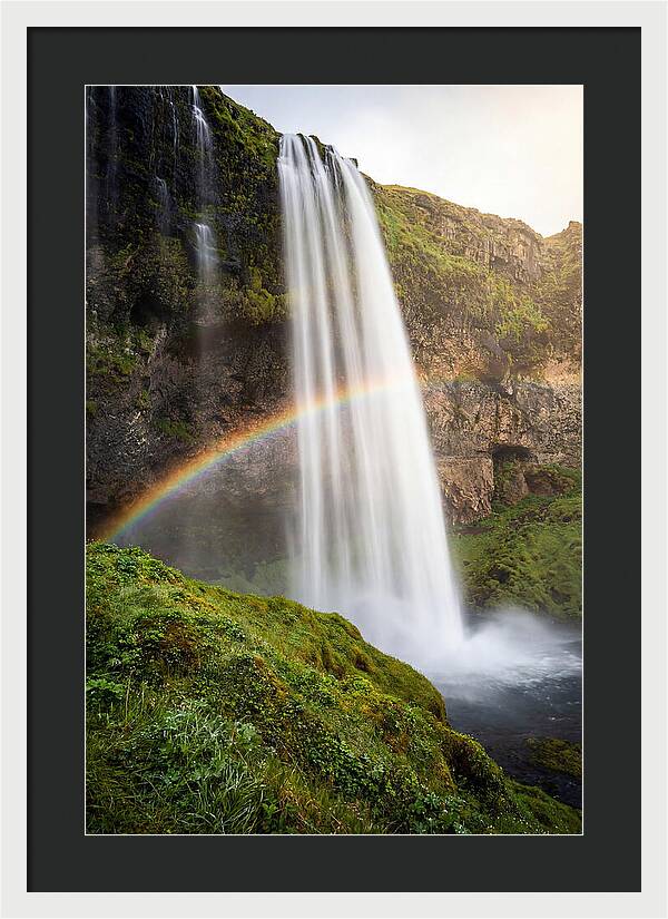 Skogafoss Waterfall At Golden Hour