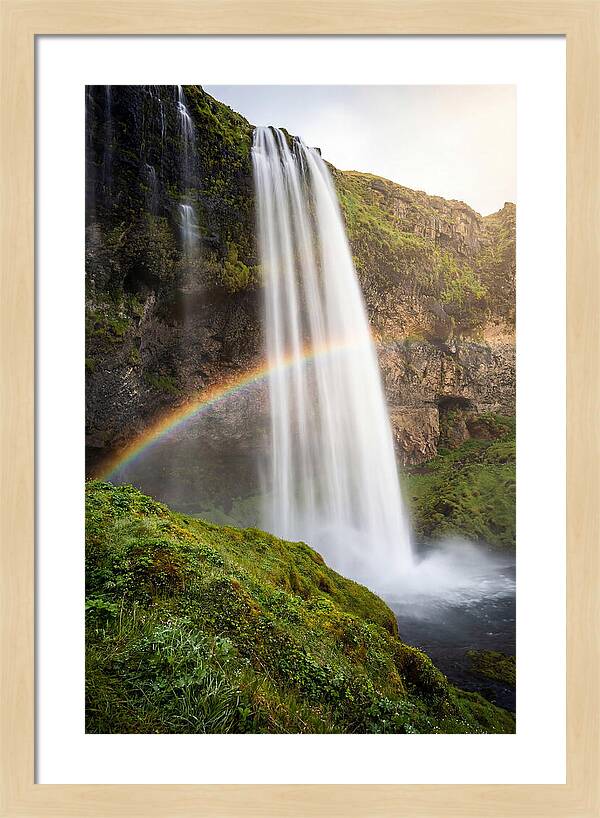 Skogafoss Waterfall At Golden Hour