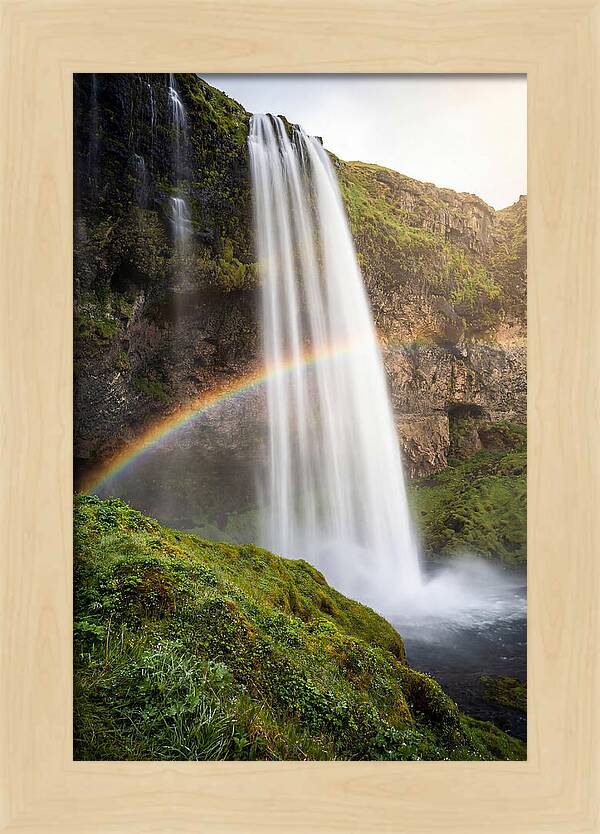 Skogafoss Waterfall At Golden Hour