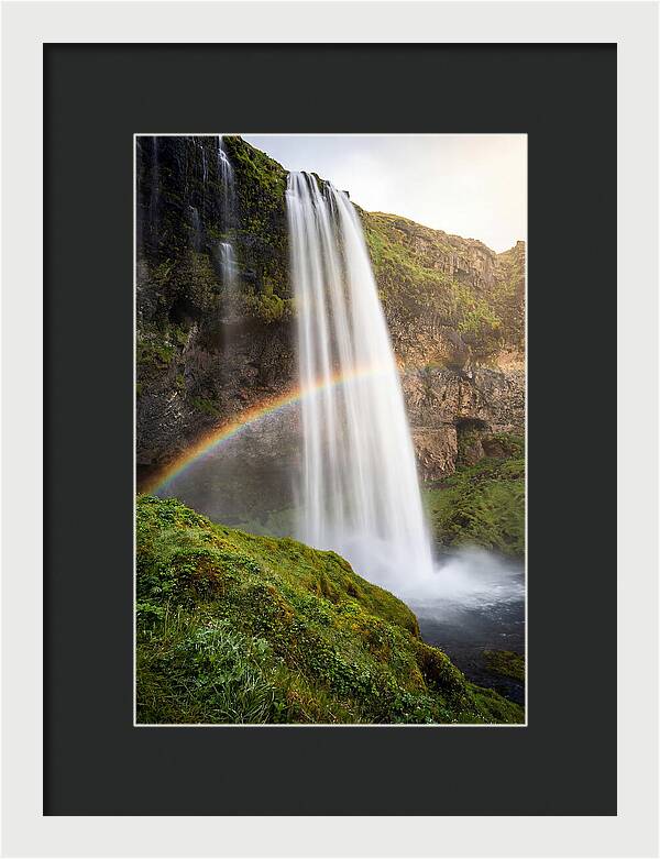 Skogafoss Waterfall At Golden Hour