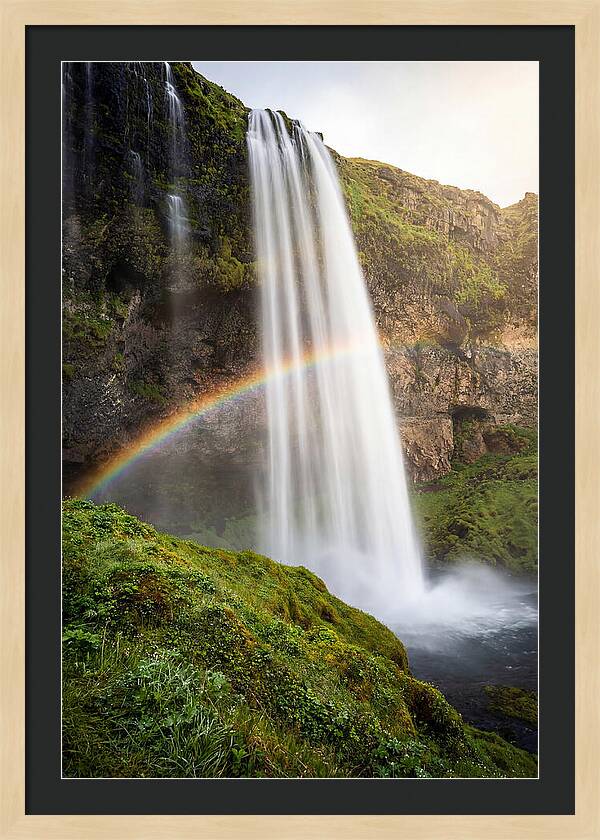 Skogafoss Waterfall At Golden Hour