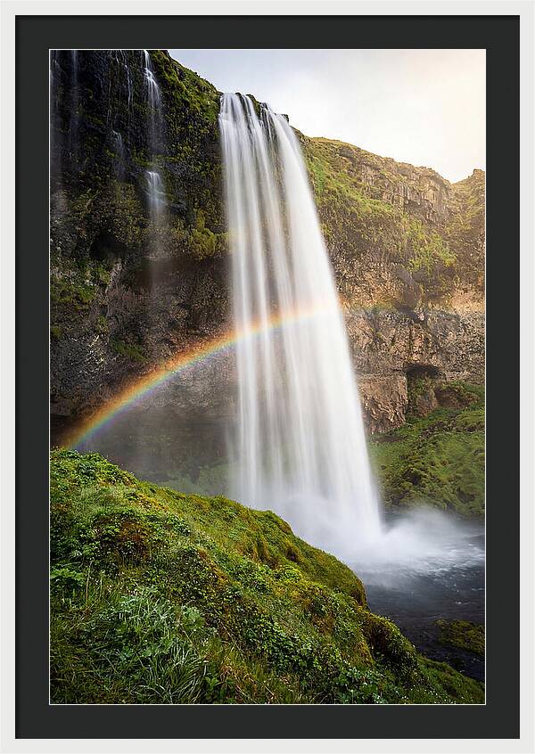 Skogafoss Waterfall At Golden Hour