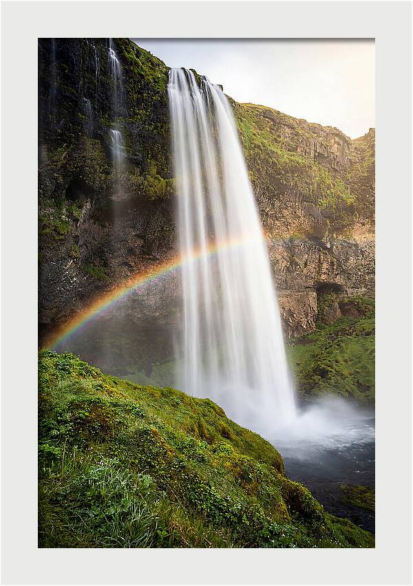 Skogafoss Waterfall At Golden Hour