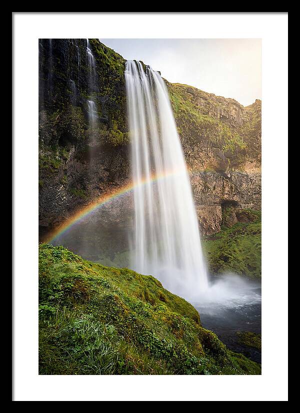 Skogafoss Waterfall At Golden Hour
