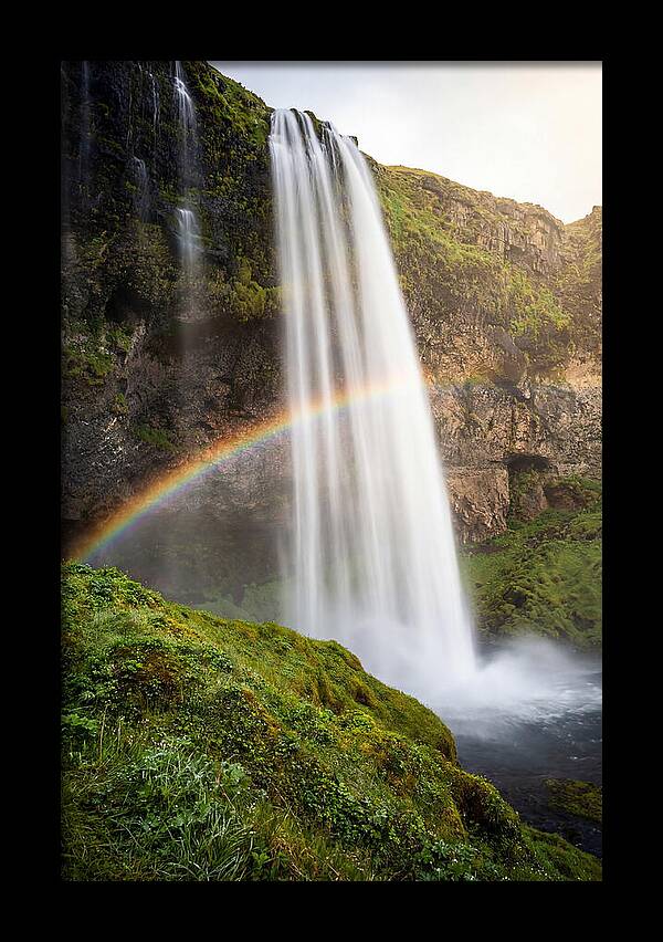 Skogafoss Waterfall At Golden Hour