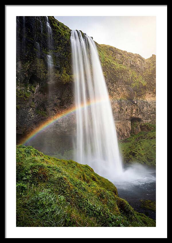Skogafoss Waterfall At Golden Hour