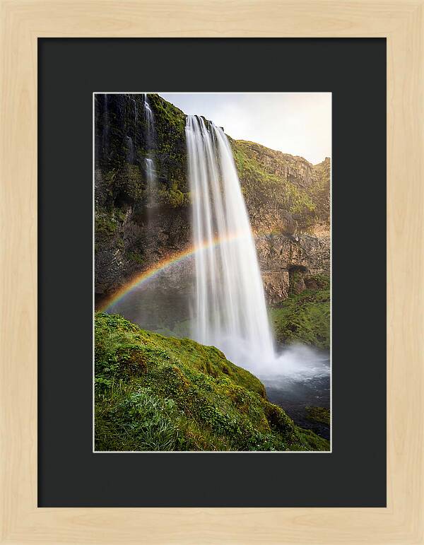 Skogafoss Waterfall At Golden Hour