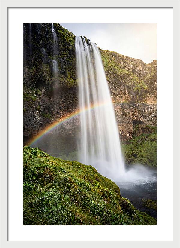 Skogafoss Waterfall At Golden Hour