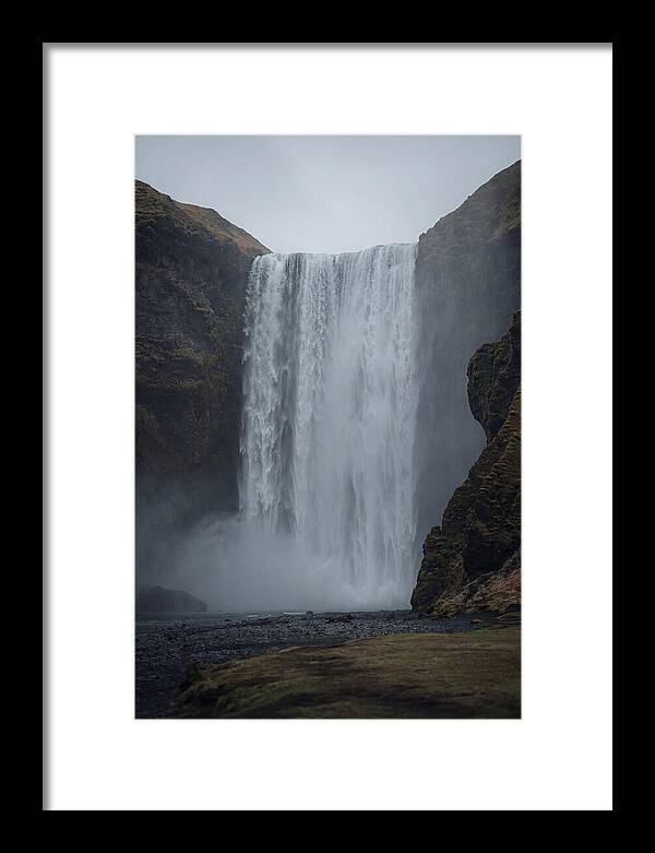 Skogafoss Waterfall Cascade