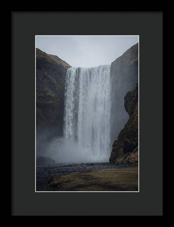 Skogafoss Waterfall Cascade