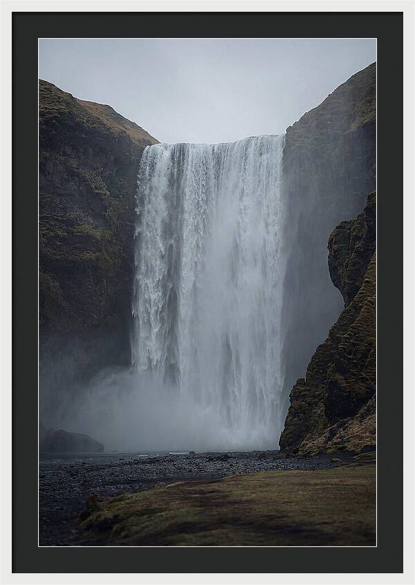 Skogafoss Waterfall Cascade