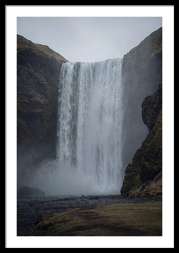 Skogafoss Waterfall Cascade