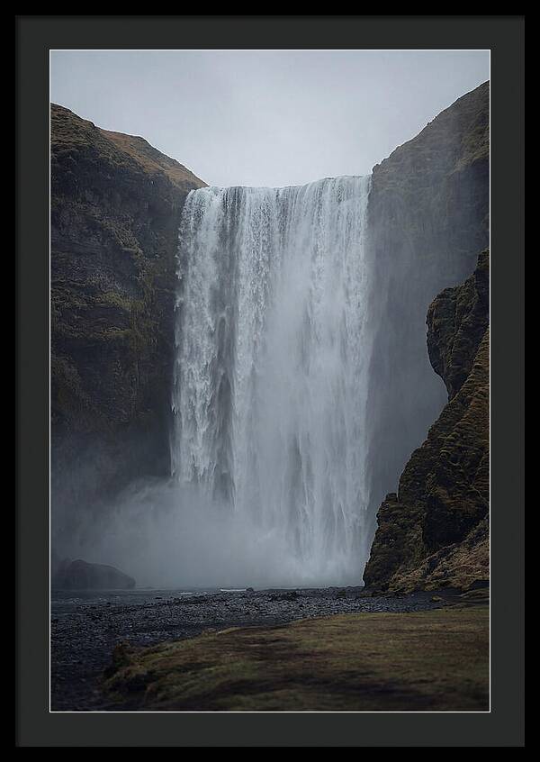 Skogafoss Waterfall Cascade