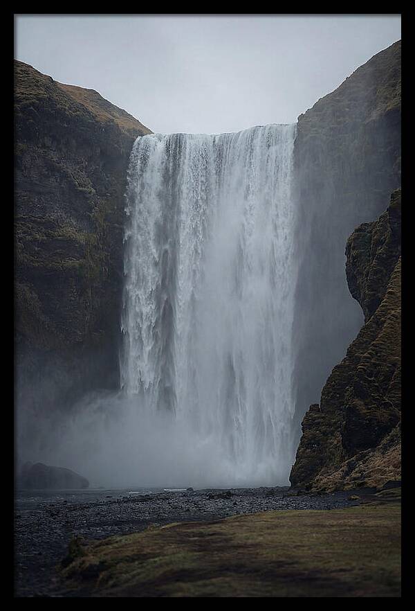 Skogafoss Waterfall Cascade