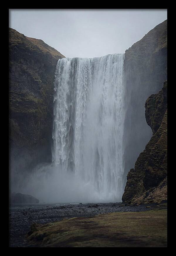 Skogafoss Waterfall Cascade
