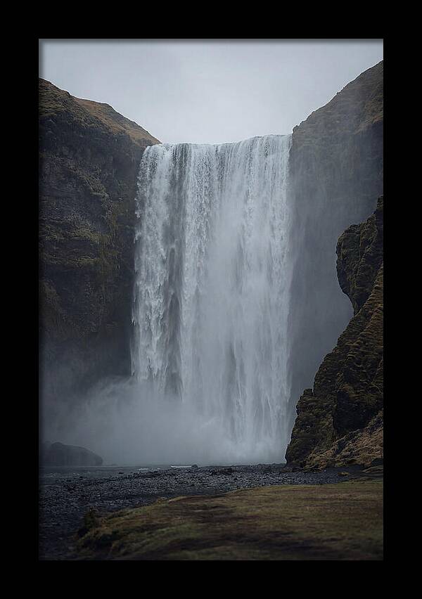 Skogafoss Waterfall Cascade