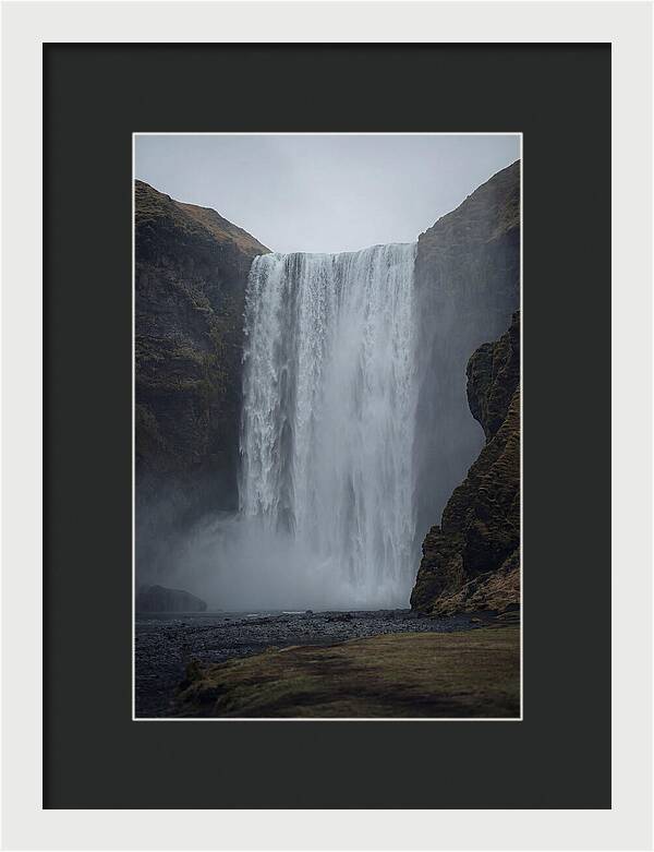 Skogafoss Waterfall Cascade