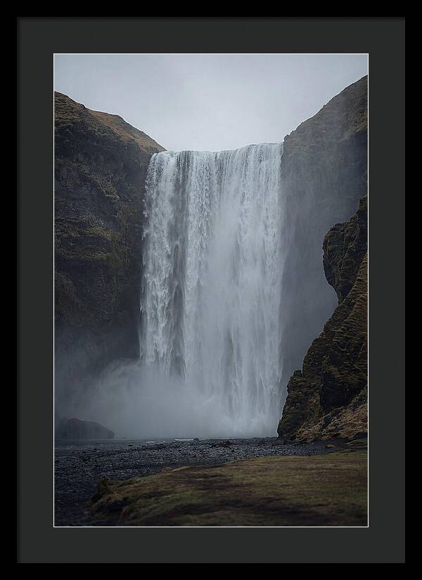 Skogafoss Waterfall Cascade