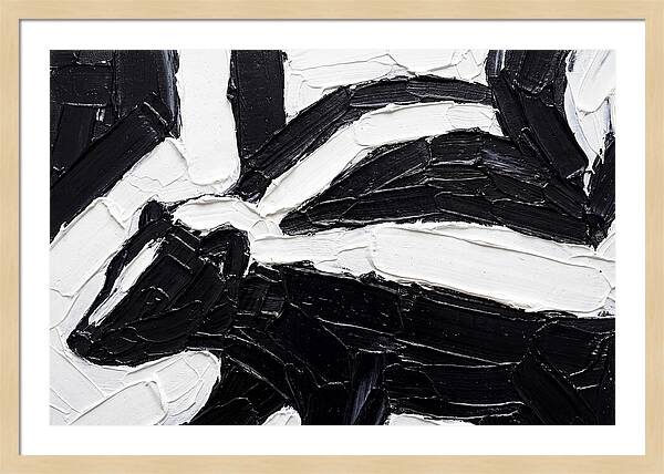Skunk In Palette Knife Style