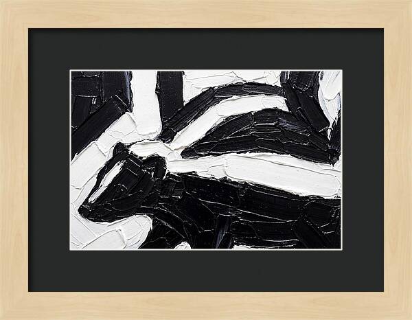 Skunk In Palette Knife Style