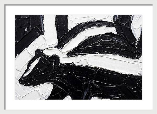 Skunk In Palette Knife Style