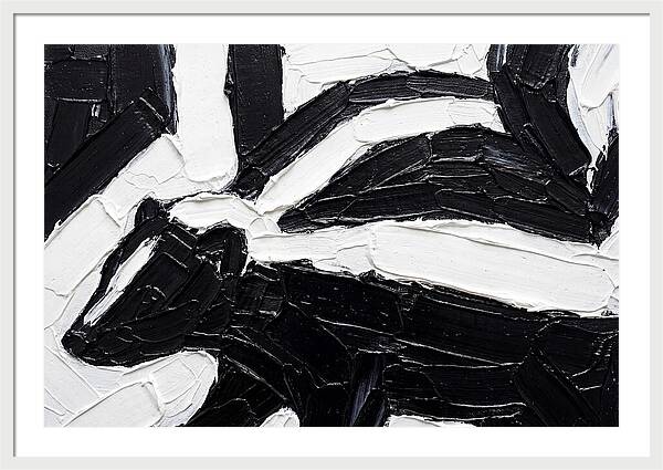 Skunk In Palette Knife Style