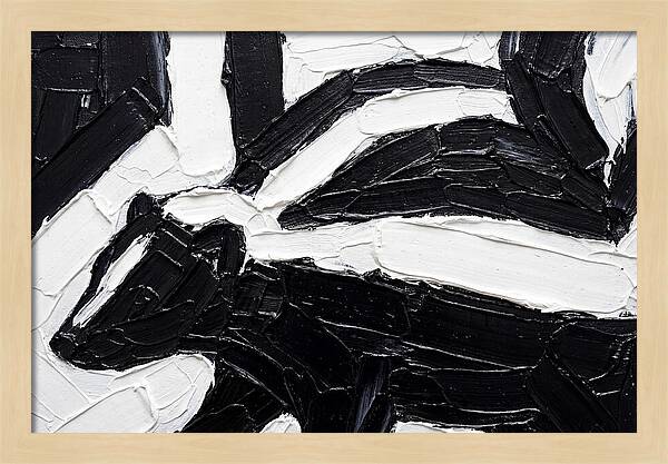 Skunk In Palette Knife Style