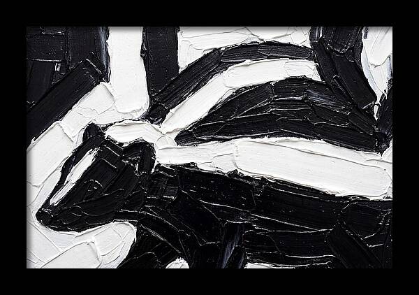 Skunk In Palette Knife Style