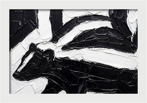 Skunk In Palette Knife Style