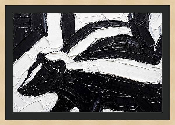 Skunk In Palette Knife Style