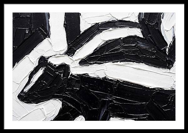Skunk In Palette Knife Style