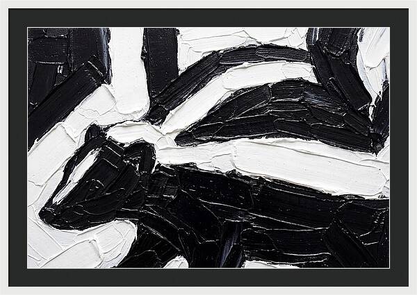 Skunk In Palette Knife Style