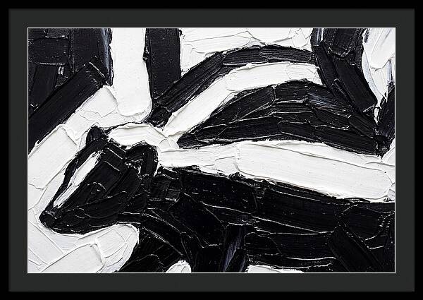 Skunk In Palette Knife Style