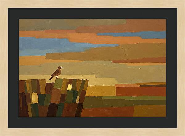 Skylark Ascending From Cornfield
