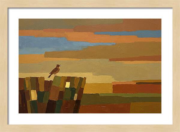 Skylark Ascending From Cornfield