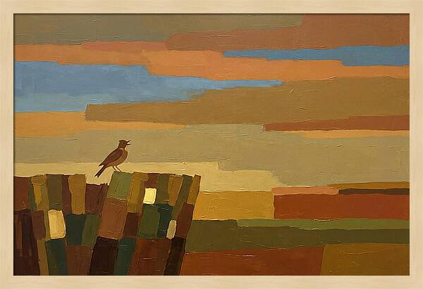 Skylark Ascending From Cornfield