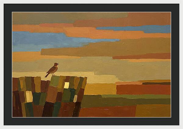 Skylark Ascending From Cornfield