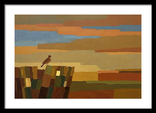 Skylark Ascending From Cornfield