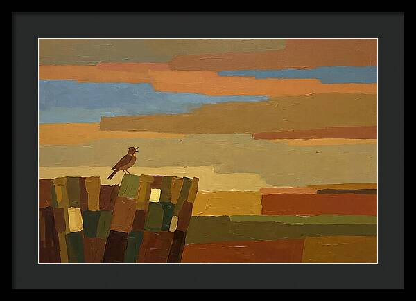 Skylark Ascending From Cornfield