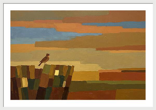 Skylark Ascending From Cornfield