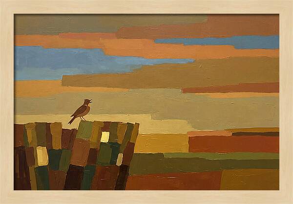 Skylark Ascending From Cornfield