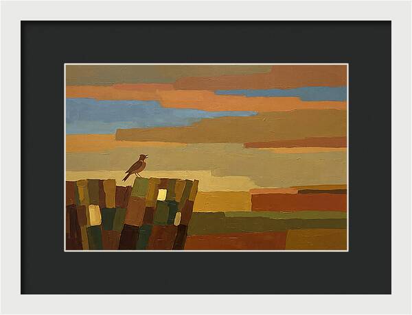 Skylark Ascending From Cornfield