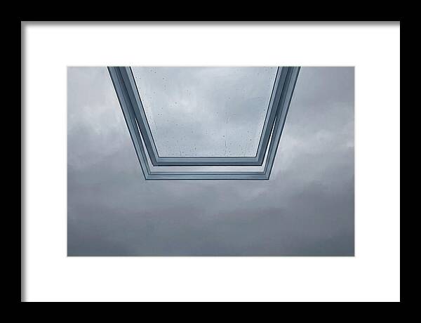 Skylight View Under Rain