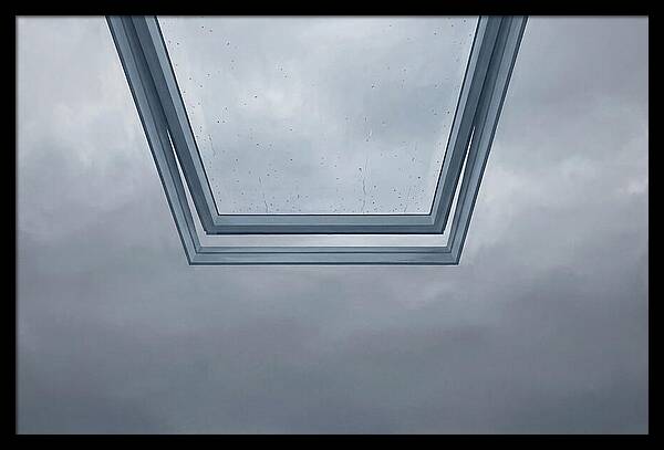 Skylight View Under Rain