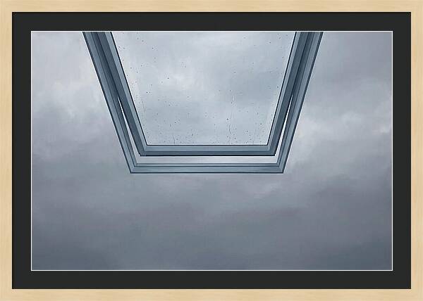 Skylight View Under Rain